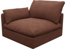 Willow Muse Rust 1 Seat Left Arm Facing Sofa Module color Muse Rust