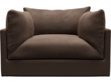 Finley Muse Chocolate Armchair color Muse Chocolate
