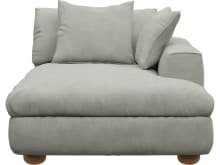 Tully Sofa Modules Slip Covers Toorak Pebble color Toorak Pebble