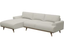 Dane California Ivory Chaise Sofa - 3 Seater color California Ivory