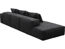 Riley Plaza Flint Grey Modular Sofa - 1x Arm, 2x Armless, 1x Left Terminal color Plaza Flint Grey