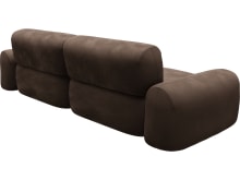 Beckett Muse Chocolate Modular Sofa - 2 Seater color Muse Chocolate