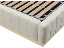 Brentwood Gas Lift Bed Muse Flax color Muse Flax