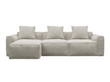 Riley Apt Noa Desert Sofa - 3 Seater Chaise color Noa Desert