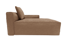 Riley Apt Tribute Chestnut Chaise Right Arm Facing Sofa Module color Tribute Chestnut