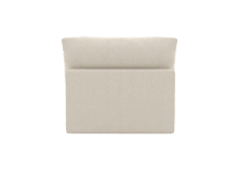 Willow Muse Flax Armless Sofa Module color Muse Flax