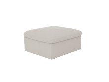 Retreat View Cream Ottoman color View Cream