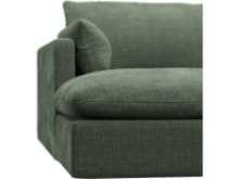 Willow Tribute Dark Jade Chaise Left Arm Facing Sofa Module color Tribute Dark Jade