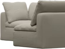 Cloud Plaza Natural Modular Sofa - 4 Piece color Plaza Natural