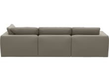 Cloud Deep Plaza Natural Modular Sofa - 3 Seater Chaise color Plaza Natural