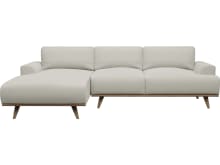 Dane California Ivory Chaise Sofa - 3 Seater color California Ivory