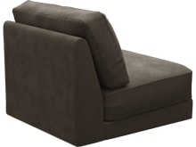 Monica Muse Mink Armless Sofa Chair Module color Muse Mink
