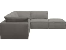 Cloud Deep Isla Soft Grey Modular Sofa - 5 Piece color Isla Soft Grey