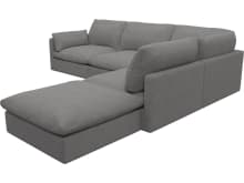 Willow California Slate Modular Sofa - 5 Seater RAF Terminal color California Slate