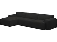 Copenhagen California Charcoal Chaise Sofa - 3 Seater color California Charcoal