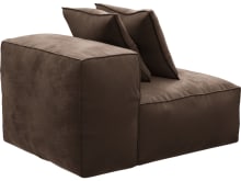 Riley Muse Chocolate Module Armless color Muse Chocolate