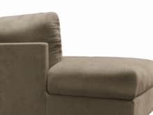 Finley Tribute Walnut Left Arm Facing Chaise Module color Tribute Walnut