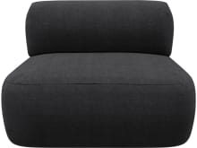 Beckett Plaza Flint Grey Sofa Module Armless color Plaza Flint Grey