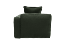 Riley Apt Muse Forest Right Arm Facing Chair Module color Muse Forest