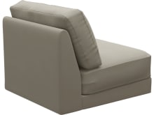 Monica Plaza Natural Armless Sofa Chair Module color Plaza Natural