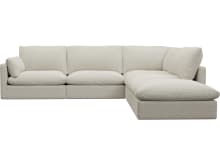 Willow Boucle Ivory Modular Sofa - 5 Seater RAF Terminal color Boucle Ivory