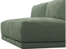 Haven Tribute Dark Jade 2 Seater Armless Sofa Module color Tribute Dark Jade