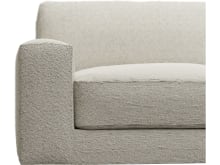 Monica Boucle Ivory Chaise Sofa - 3 Seater color Boucle Ivory