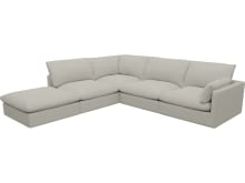 Willow California Ivory Modular Sofa - 5 Seater LAF Terminal color California Ivory