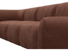 Beckett Muse Rust Modular Sofa - 7 Piece color Muse Rust