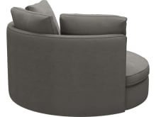 Adore Isla Soft Grey Swivel Chair color Isla Soft Grey