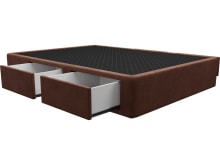 Zenith Storage Drawer Bed Base Muse Rust color Muse Rust