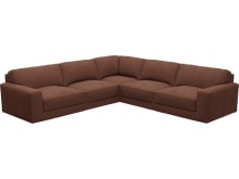 Monica Muse Rust Corner Sofa - 5 Seater color Muse Rust