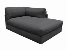 Finley Plaza Flint Grey Right Arm Facing Chaise Module color Plaza Flint Grey