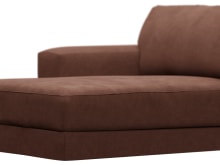 Monica Muse Rust Left Arm Facing Chaise Module color Muse Rust