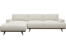 Dane Boucle Ivory Chaise Sofa - 3 Seater color Boucle Ivory