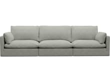 Willow Toorak Pebble Modular Sofa - 3 Seater color Toorak Pebble