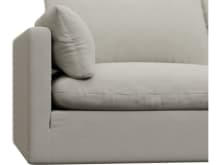Willow California Ivory Chaise Sofa - 3 Seater color California Ivory