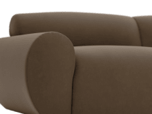 Malmo Blaze Mocha Sofa - 4 Seater color Blaze Mocha