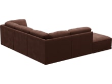 Emily Modular Sofa Muse Rust - 5 Piece color Muse Rust
