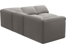Kai Boucle Pumice Modular Sofa - 5 Seater color Boucle Pumice