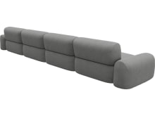 Beckett Maya Flint Modular Sofa - 4 Seater color Maya Flint