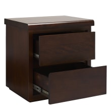 Calypso Bedside Table Chocolate - 2 Drawer color Chocolate