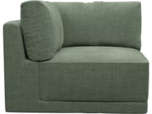 Haven Tribute Dark Jade Corner Sofa Chair Module color Tribute Dark Jade