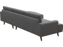 Dane California Slate Chaise Sofa - 3 Seater color California Slate