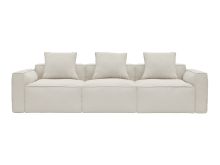 Riley Apt Toorak Pearl Sofa - 3 Seater color Toorak Pearl