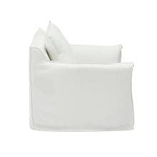 Como Mini Chair White color Linen White