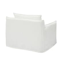 Como Mini Chair White color Linen White