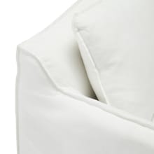 Como Mini Chair White color Linen White