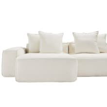 Riley Boucle Ivory Modular Sofa - 3 Seater Chaise color Boucle Ivory