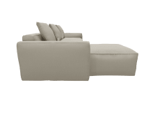 Riley Apt Plaza Natural Sofa - 3 Seater and Ottoman color Plaza Natural